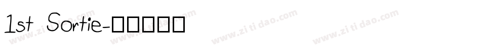 1st Sortie字体转换